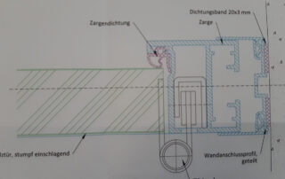 Glastrennwand Detail